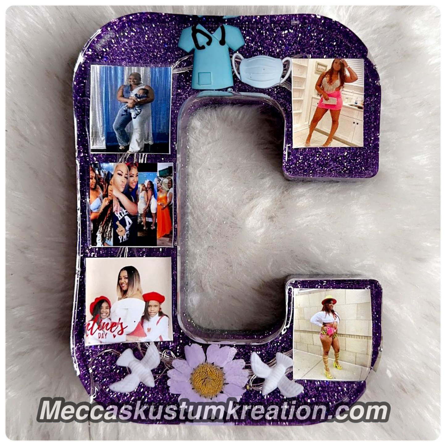 Custom Large Resin Letter /w Led Lights