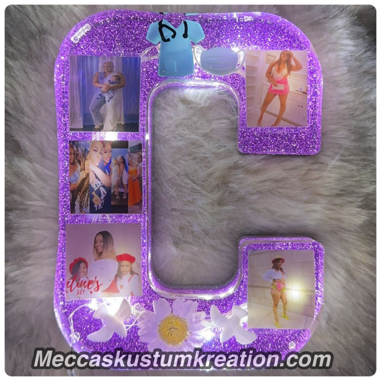 Custom Large Resin Letter /w Led Lights