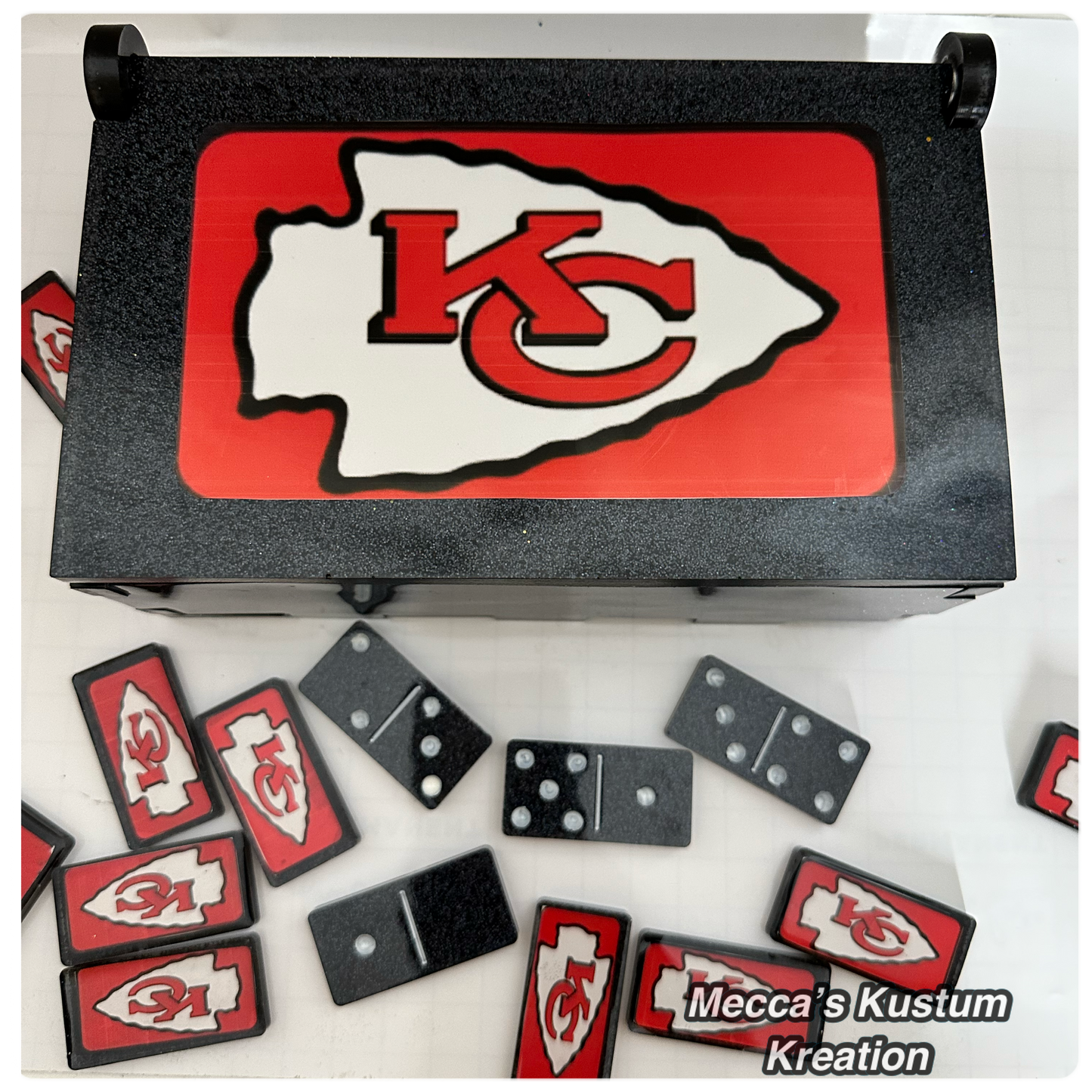 Custom Dominoes with Matching Case