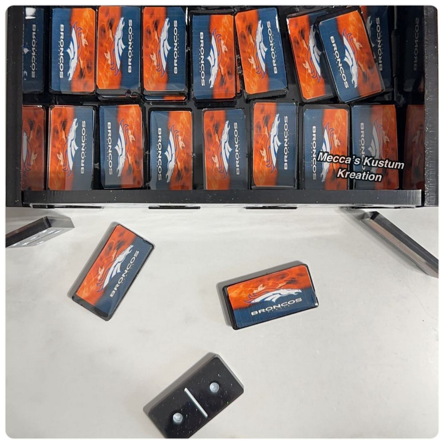 Custom Dominoes with Matching Case