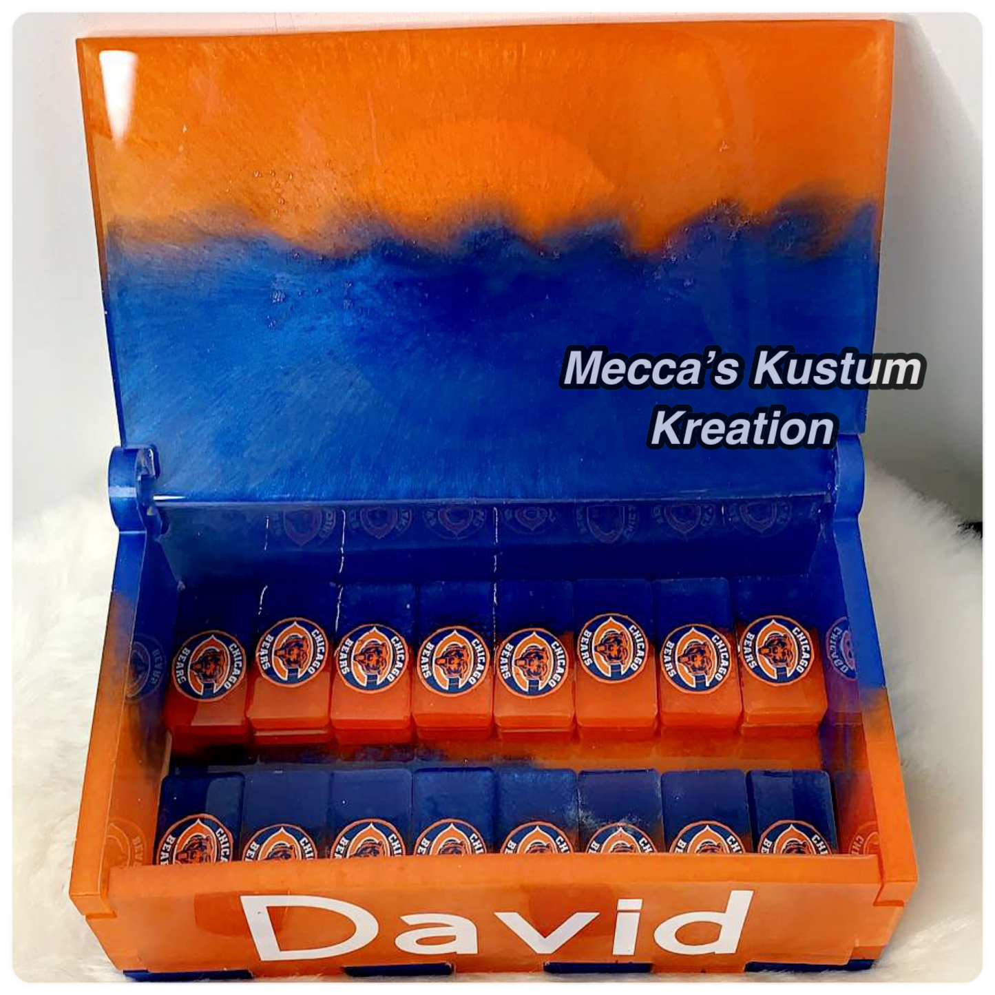 Custom Dominoes with Matching Case