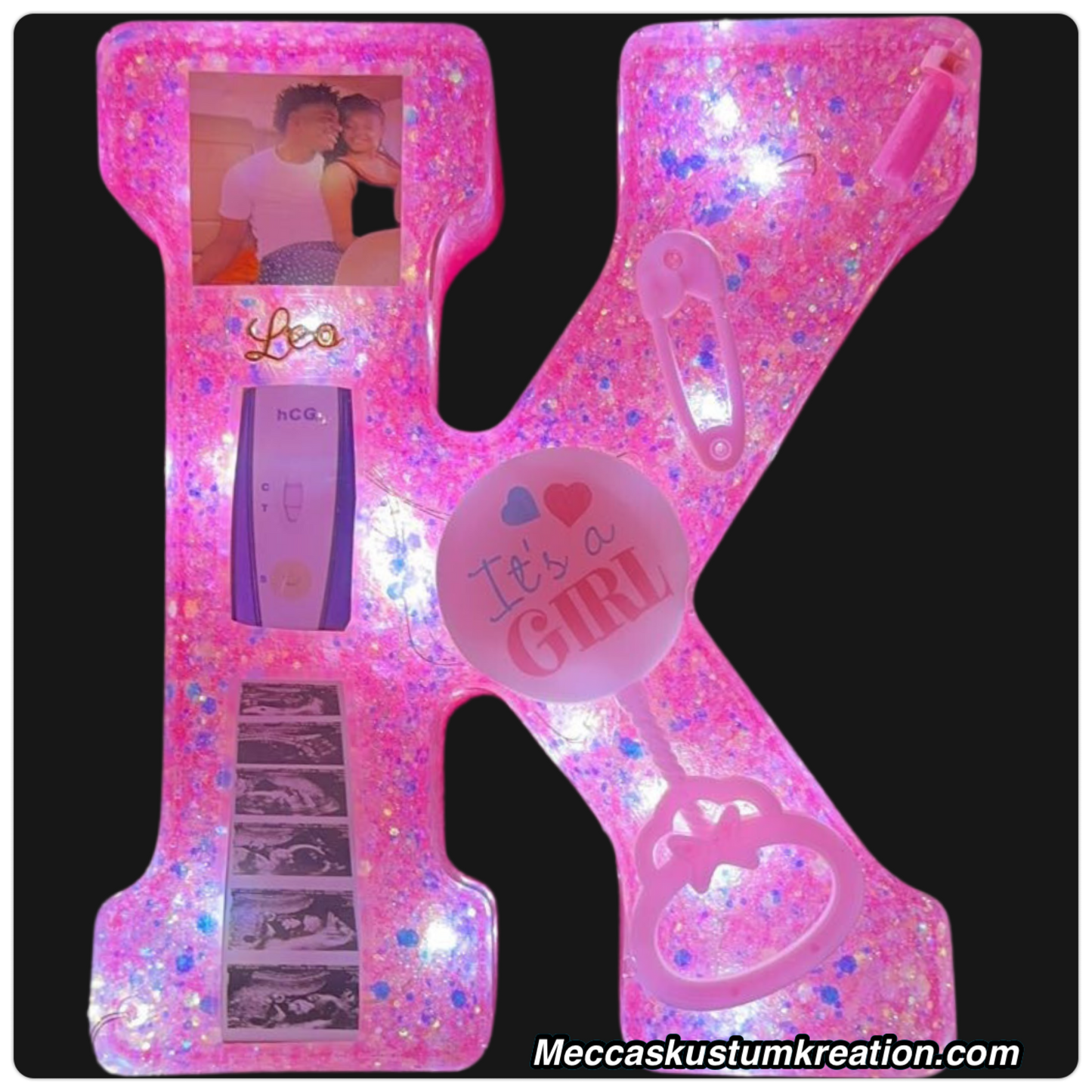 Custom Large Resin Letter /w Led Lights
