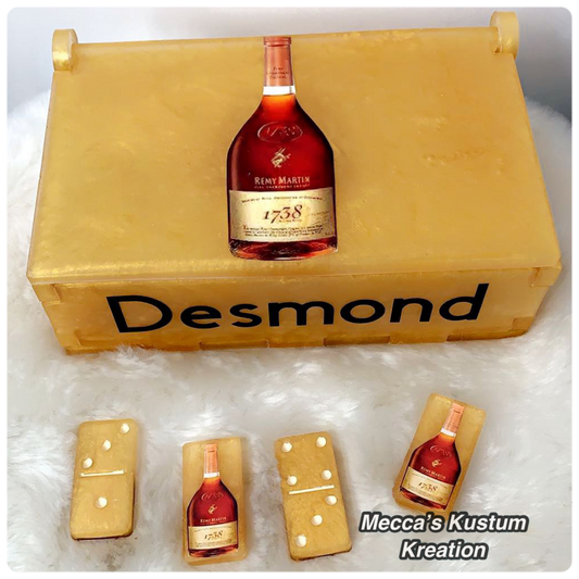 Custom Dominoes with Matching Case