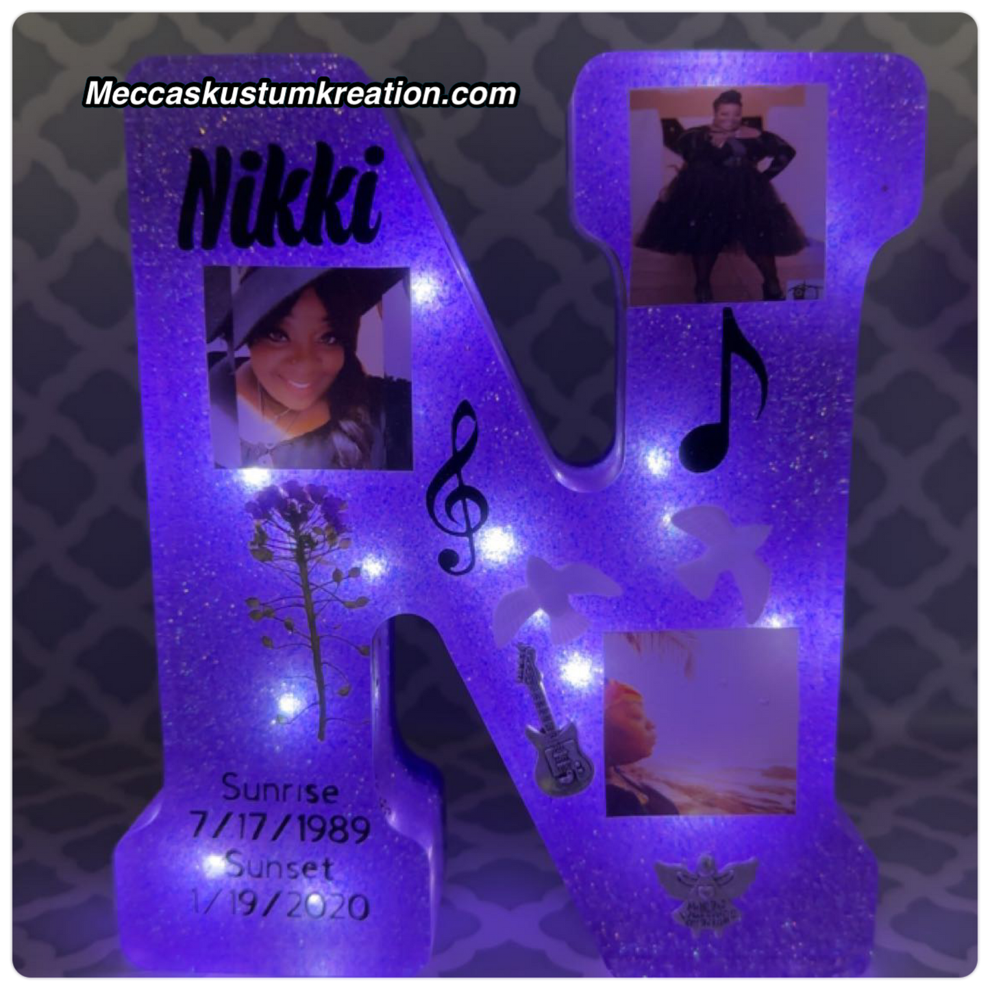 Custom Large Resin Letter /w Led Lights