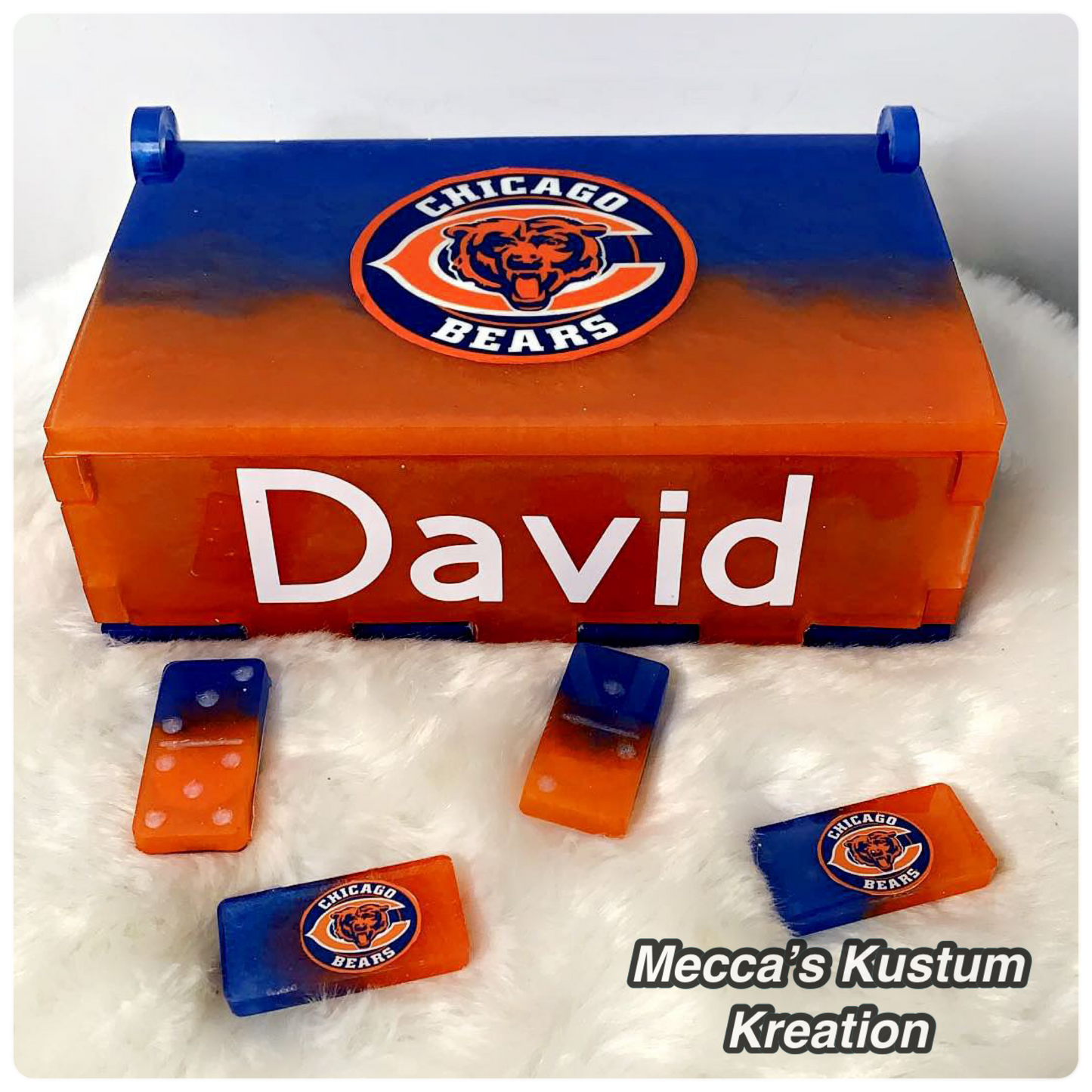 Custom Dominoes with Matching Case